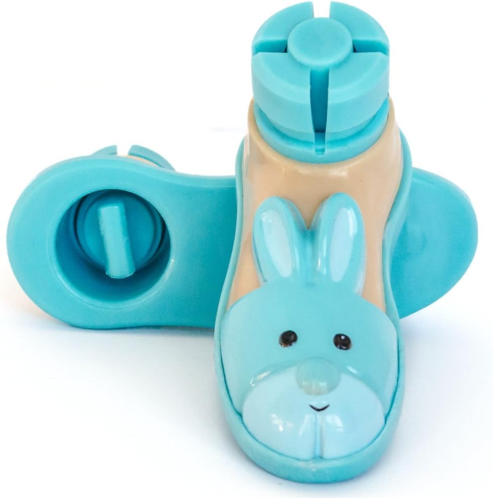 Bunny Slipper Walker Ski Glides for 1" Walker Tubes (Blue)