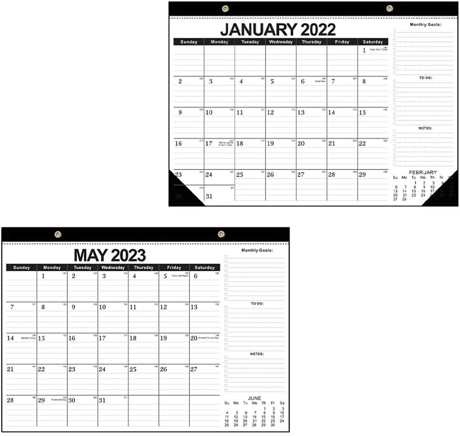 Cabilock Office Decor Desktop Decor 2022 Wall Calendar