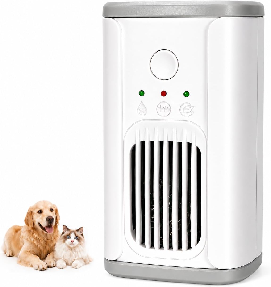 Plug-in Deodorizer for Home Pets, Air Purifier with Fan for Bathroom Kitchen, 5M Negative Ion, 100-240V