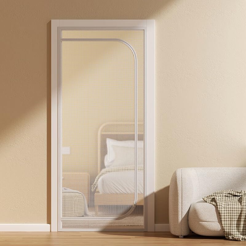 ペットゲート 猫 ゲート ペット ゲート 猫ゲート ハイタイプ 玄関 猫用 犬 犬用 ワイド ペットフェンス 侵入/飛び出し防止 玄関網戸 網戸 貼るだけ 玄関 ドア用 猫網 網戸カーテン 室内 階段 扉 メッシュ 網戸キット 虫よけネット 防虫ネット ナノメッシュ D型 70x200cm