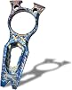 Hamans EDC Pry Bar Multi Tool Titanium with Wrench Bottle Opener Pry Bar Function Mini Portable (Blue)