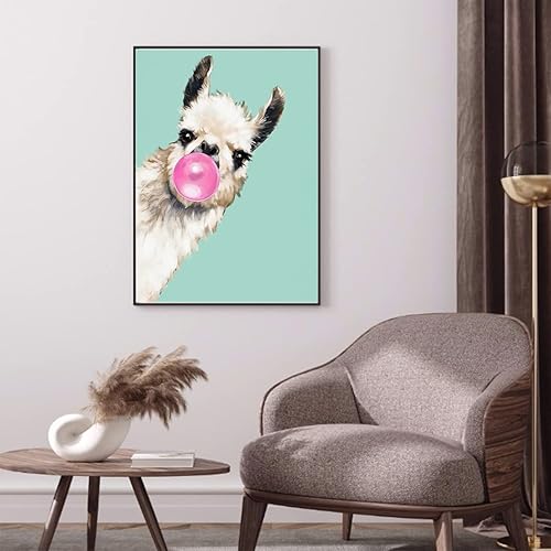 Miniatura 2 de Peeua Kits de pintura de diamantes 5D para adultos y niños, arte de diamantes de alpaca, arte de bricolaje, bordado de punto de cruz, manualidades