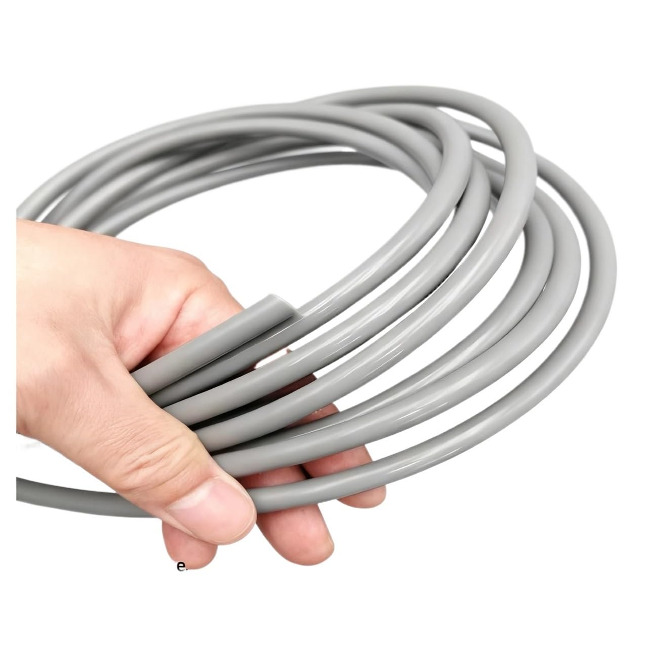 Manguera de caucho silicona Gris Funda protectora | Flexible, resistente al desgaste, transferencia de fluidos, tubería de agua(10M_ID2 X OD5 MM)