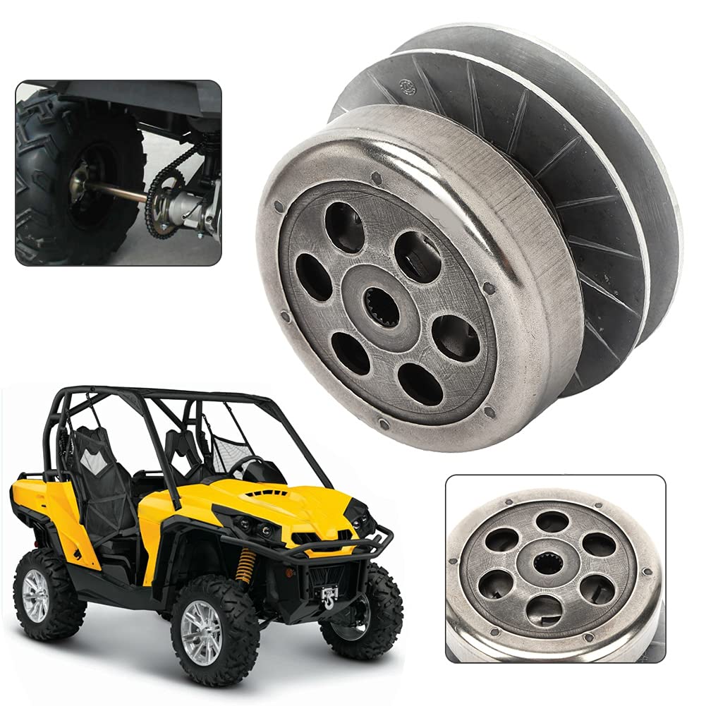 Poulie Entraînée Embrayage Arrière Ensemble D'embrayage Arrière Ensemble D'embrayage Complet Adapté pour LINHAI 250 Scooter Aller Kart ATV 16T Cannelure
