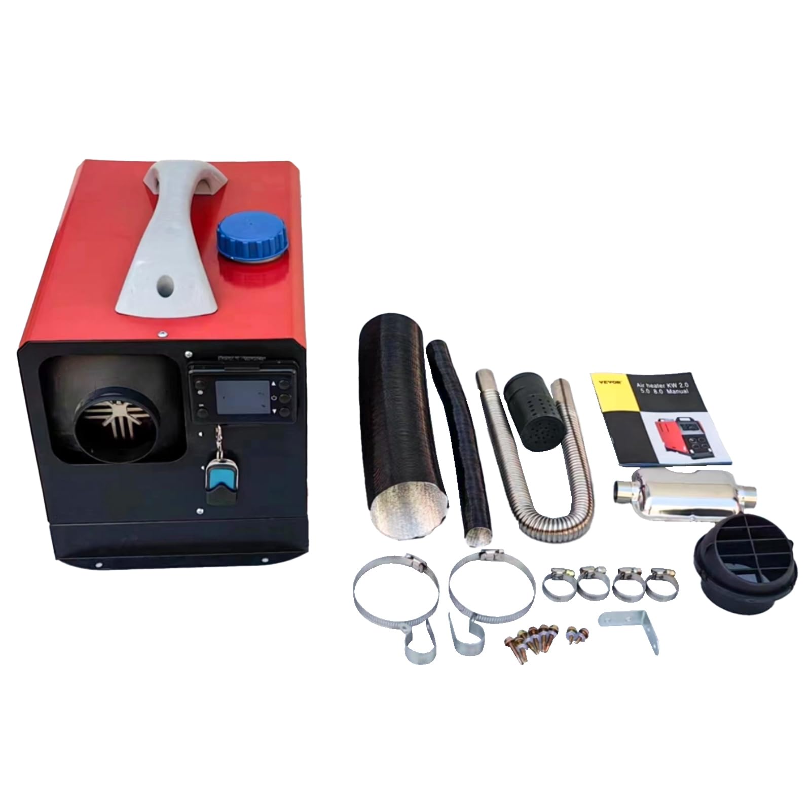 VEVOR 12V 5KW Diesel Luchtverwarmer met LCD schakelaar 51 stks Diesel Standkachel voor het verwarmen van de cabine van verschillende diesel mechanische voertuigen, campers, vrachtwagens VEVOR 12V 5KW Diesel Luchtverwarmer met LCD schakelaar 51 stks Diesel Standkachel voor het verwarmen van de cabine van verschillende diesel mechanische voertuigen, campers, vrachtwagens
