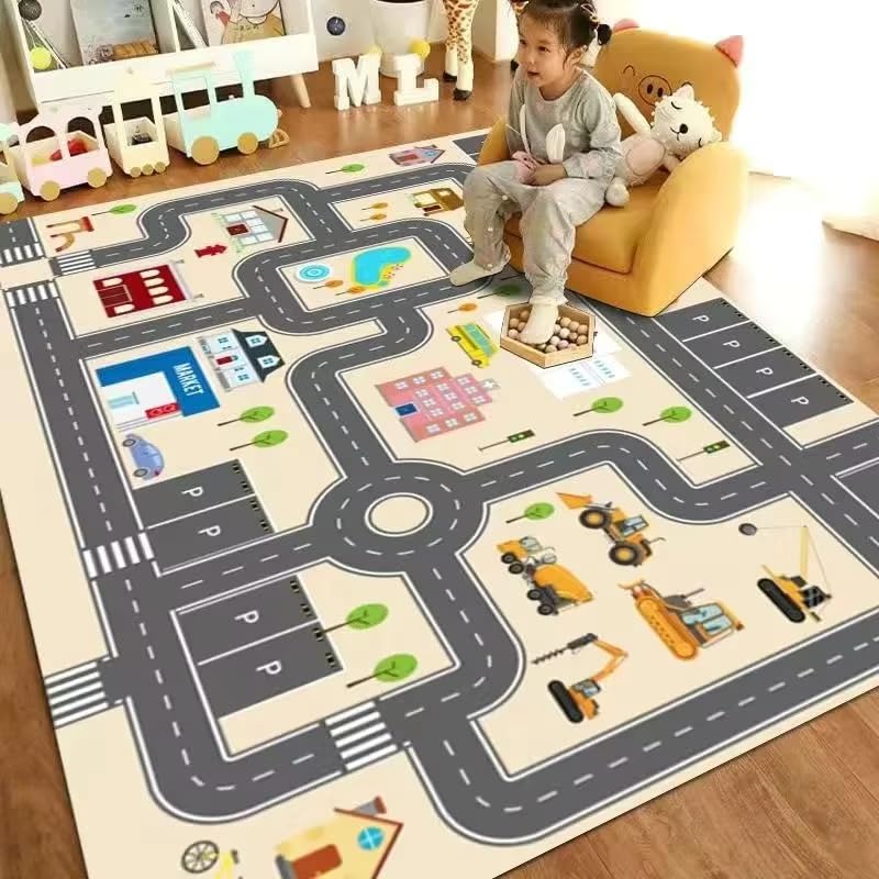 Tapis de jeu maternelle et éveil pour la maisonnette de bébé