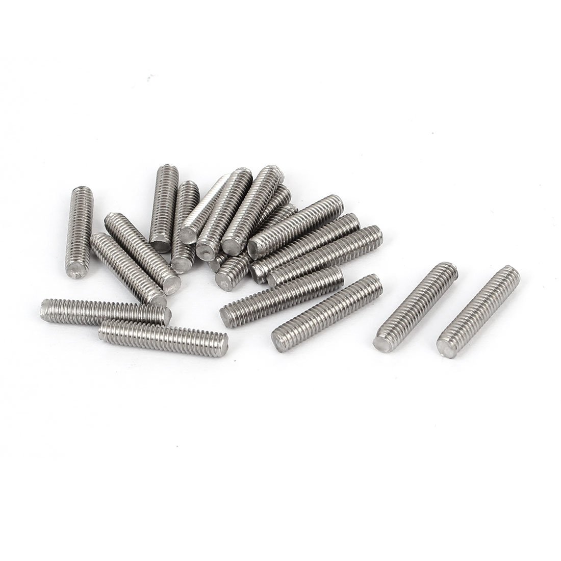 uxcell sourcingmap M4 x 20mm 304 Stainless Steel Fully Threaded Rod Bar Studs Fasteners 20 Pcs