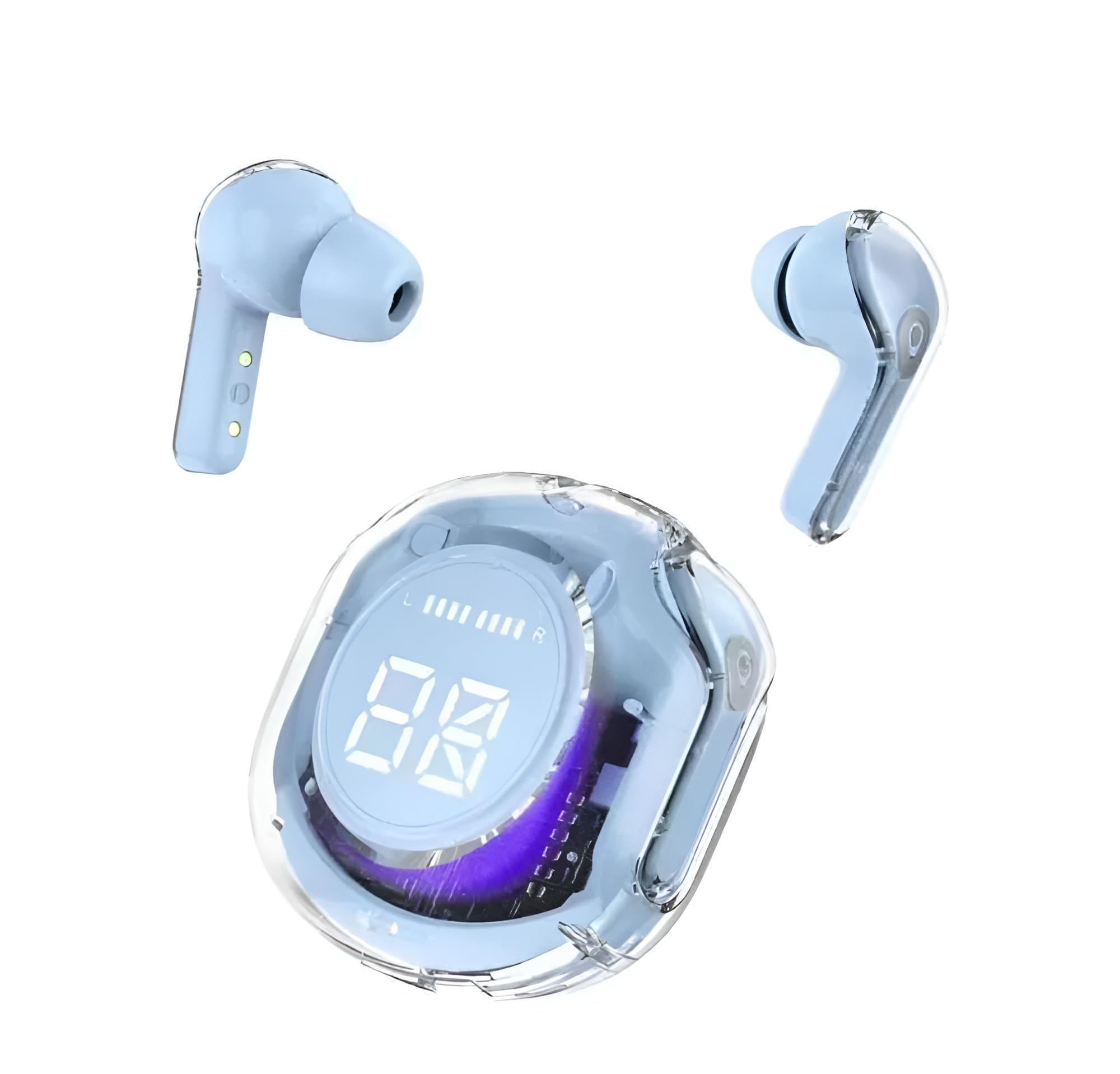 COREGENIX Ultrapodspro Gaming Earbuds with RGB LED Gaming Design. 30 Hours Playtime, Bluetooth 5.3 + ENC Clarity, 13mm HD BASS Drivers, IPX7 Sweat-Proof,Built-in Mic for Android & iOS (Blue) (B0CPVQS4BV) Amazon Price History, Amazon Price Tracker
