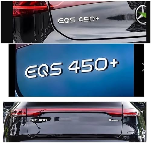 Miniatura 3 de Placa de identificación de emblemas negros brillantes para motor eléctrico Mercedes Benz N293 EQC250 EQC260 EQC300 EQC350 EQC400 EQC500 EQC350+