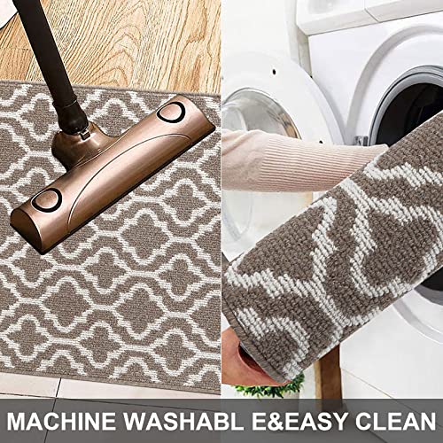 Hebe Hallway Runner Rug 24”X71”Non Slip Kitchen Runner Rug Washable Entryway Rug Runner Absorbent Indoor Doormat Throw Rugs Carpet Runners For Hallways Kitchen Laundry Room #TOP5