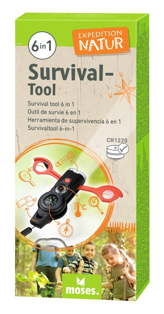 Strumento Multifunzione 6 In 1 In Acciaio Inox, Dimensioni Carta Di Credito, Per Campeggio E Attività Outdoor - 2
