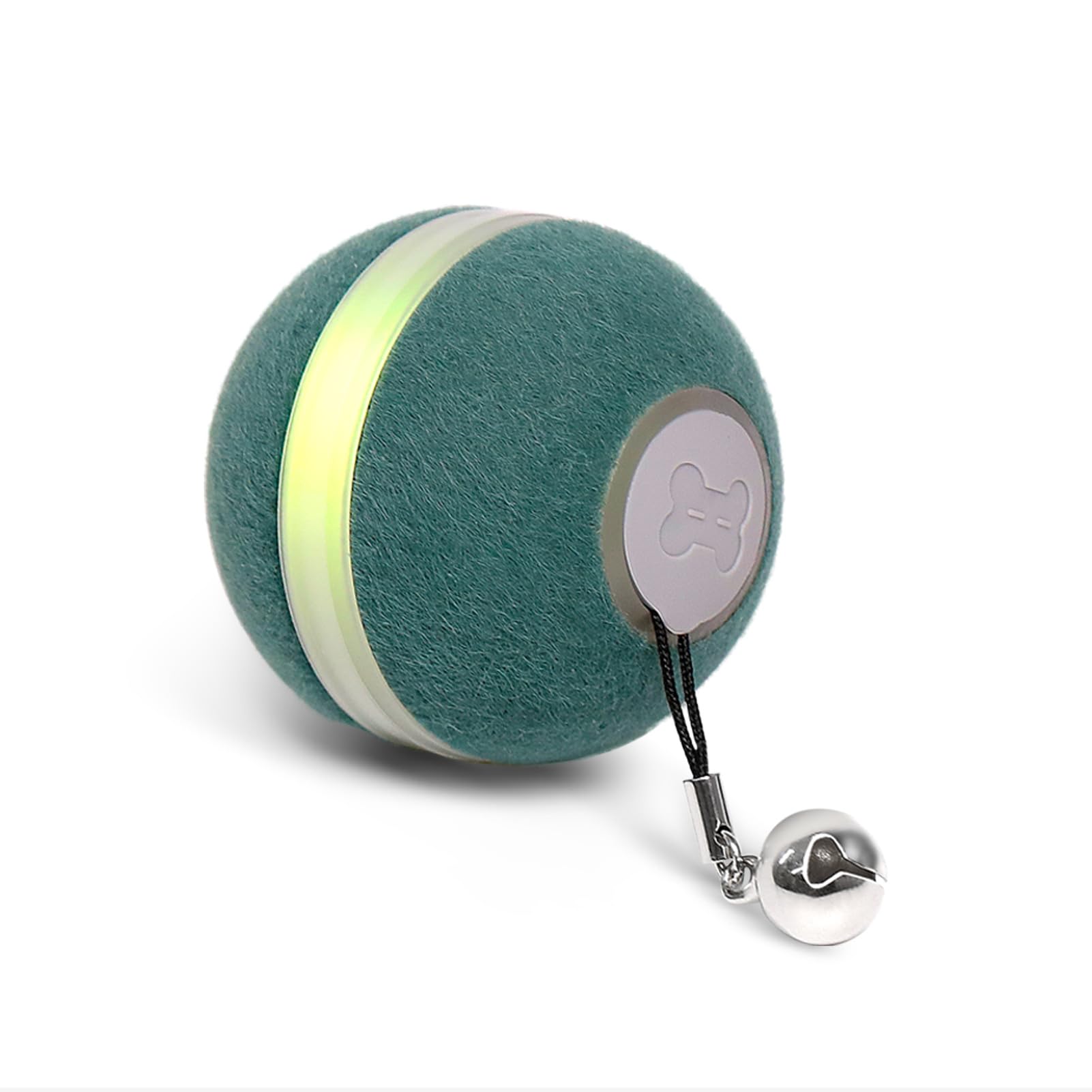 FluffyDream Cat Toys for Indoor Cats Smart Balls, 3 Modes for Cats' Different Personalities, Upgrade Plush Material,Interactive Cat Toys Balls, USB Charging, Automatic Cat Toy as Cat Gifts, Green