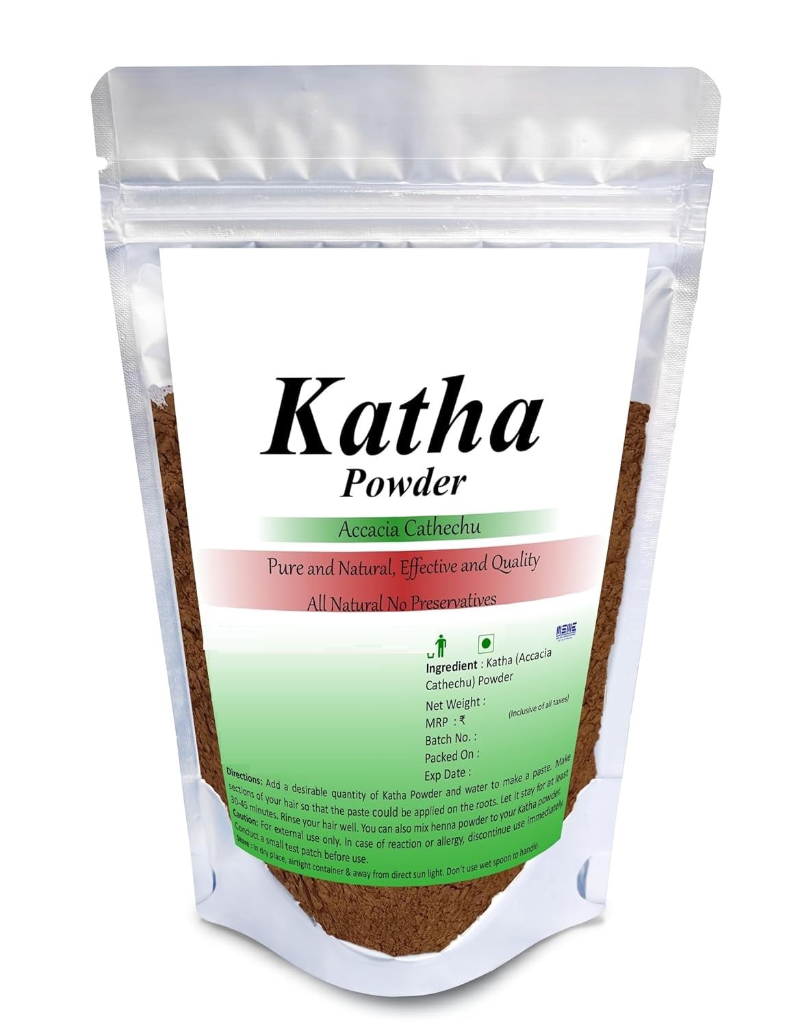 JB Pure Katha Powder 200g | Natural Hair Color Enhancer & Deep Conditioner | For Rich Brown Hair Tones & Scalp Care