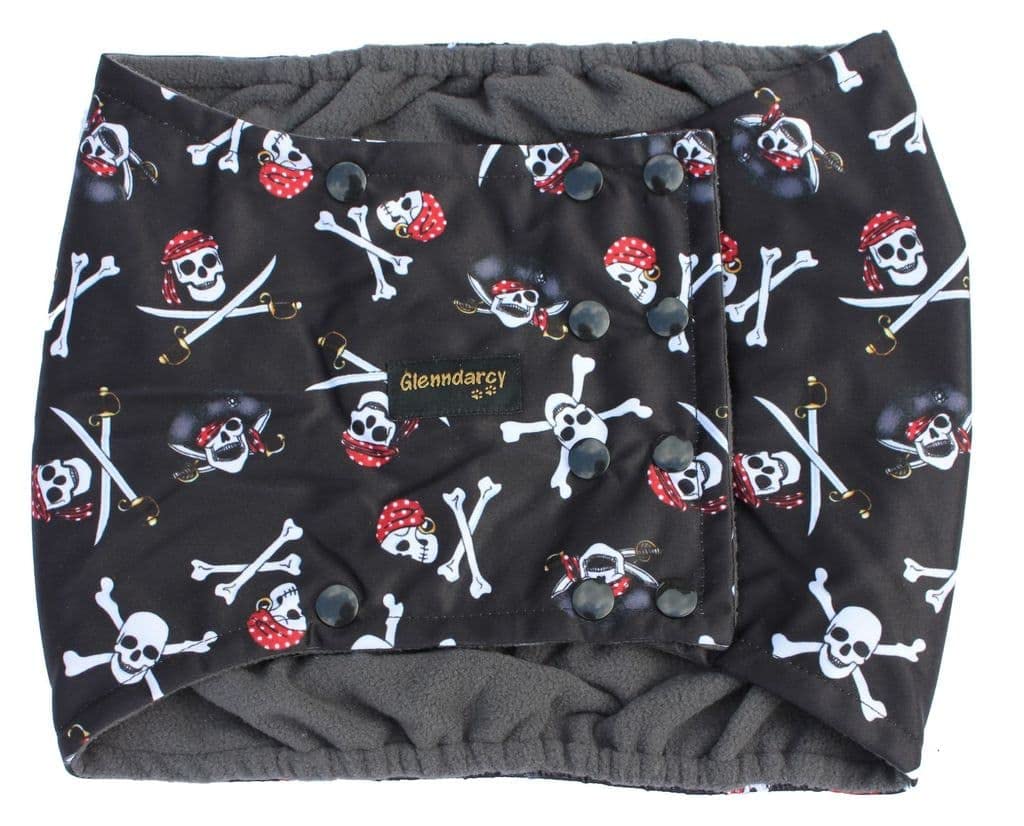 Glenndarcy Male Dog Belly Band Urine Incontinence - Poppers (Pirates, XXL only)