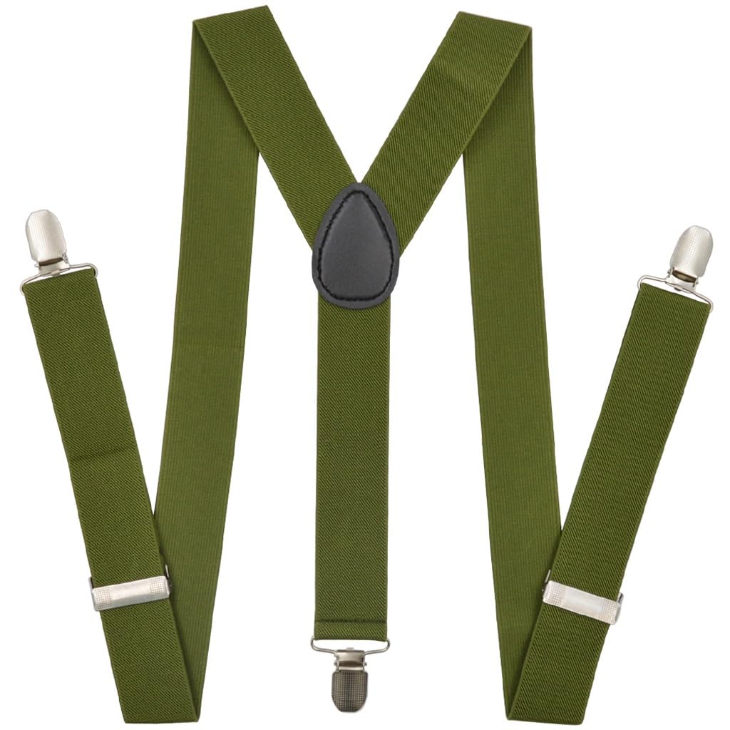 Bretelles élastiques à clipser unisexes 2XL larges ajustables pour pantalon