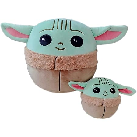 Amazon Com Baby Yoda Plush Toy The Mandalorian Child Plush Stuffed Pillow Buddy Featuring Baby Yoda 5 Inch 13cm Toys Games