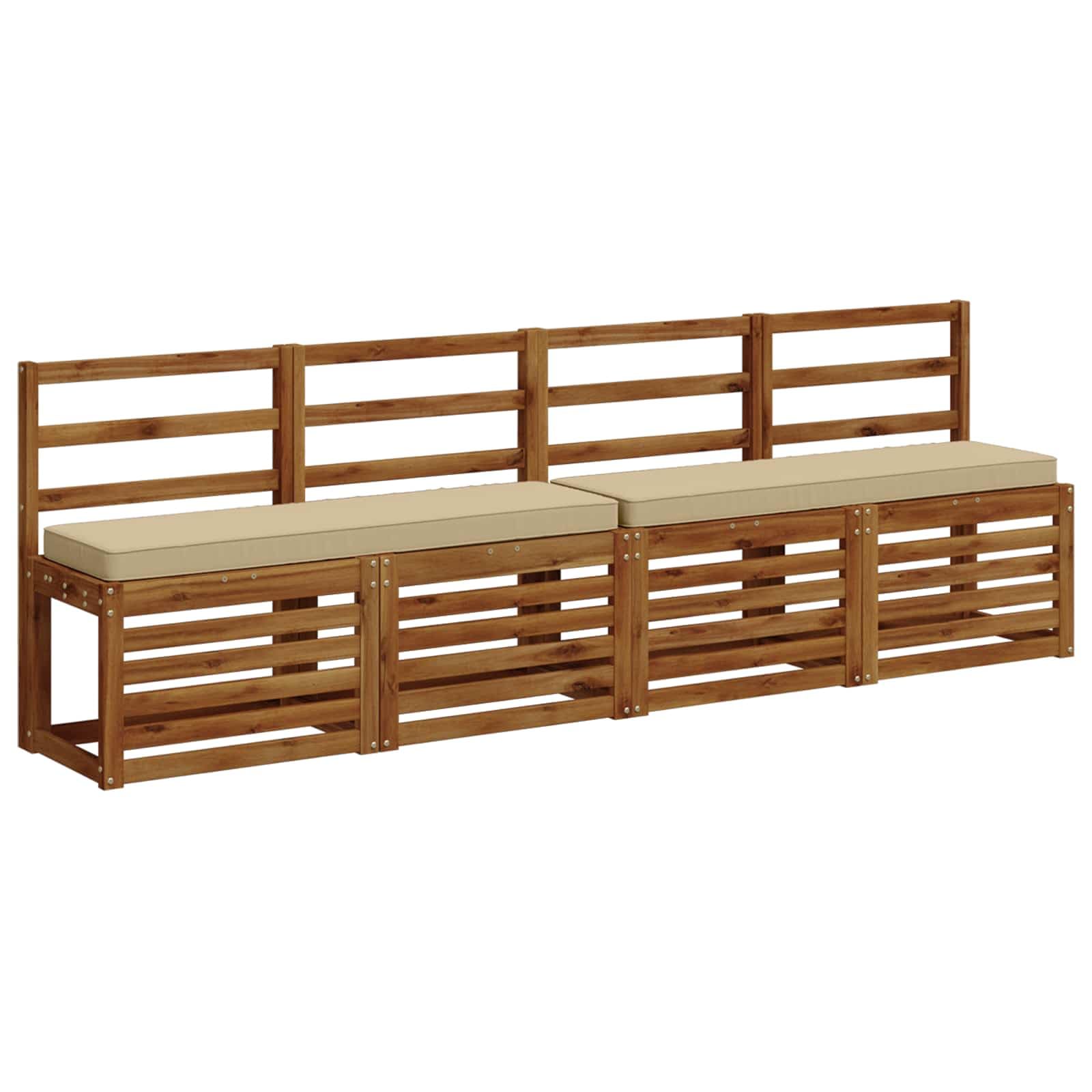 vidaXL Cuscini per Panchina a 2 Pezzi VUGHT 2 pcs 100% Poliestere