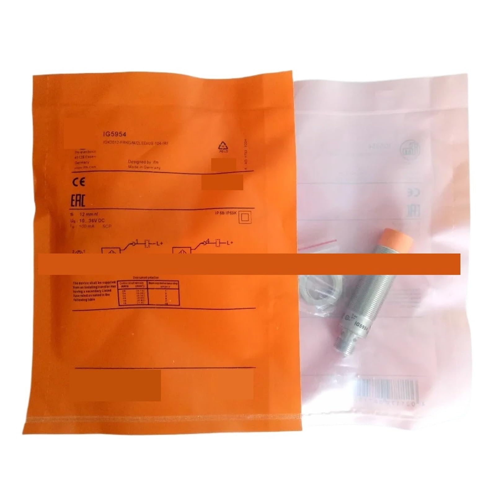 JJKKOZVQF 1PC IG5953 IG5954 IG5554 IGS232 Inductive Proximity Switch Sensors(IG5554)