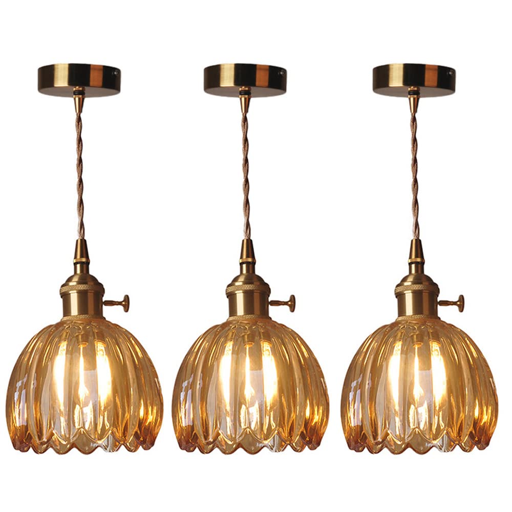 Lustre suspension industrielle en verre luminaire plafonnier Edison salon salle à manger