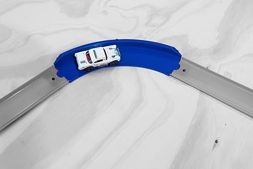 Miniatura 7 de Track Connectors 90 Degree Banked Turn Made to be Compatible with Hot Wheels Track (Orange)