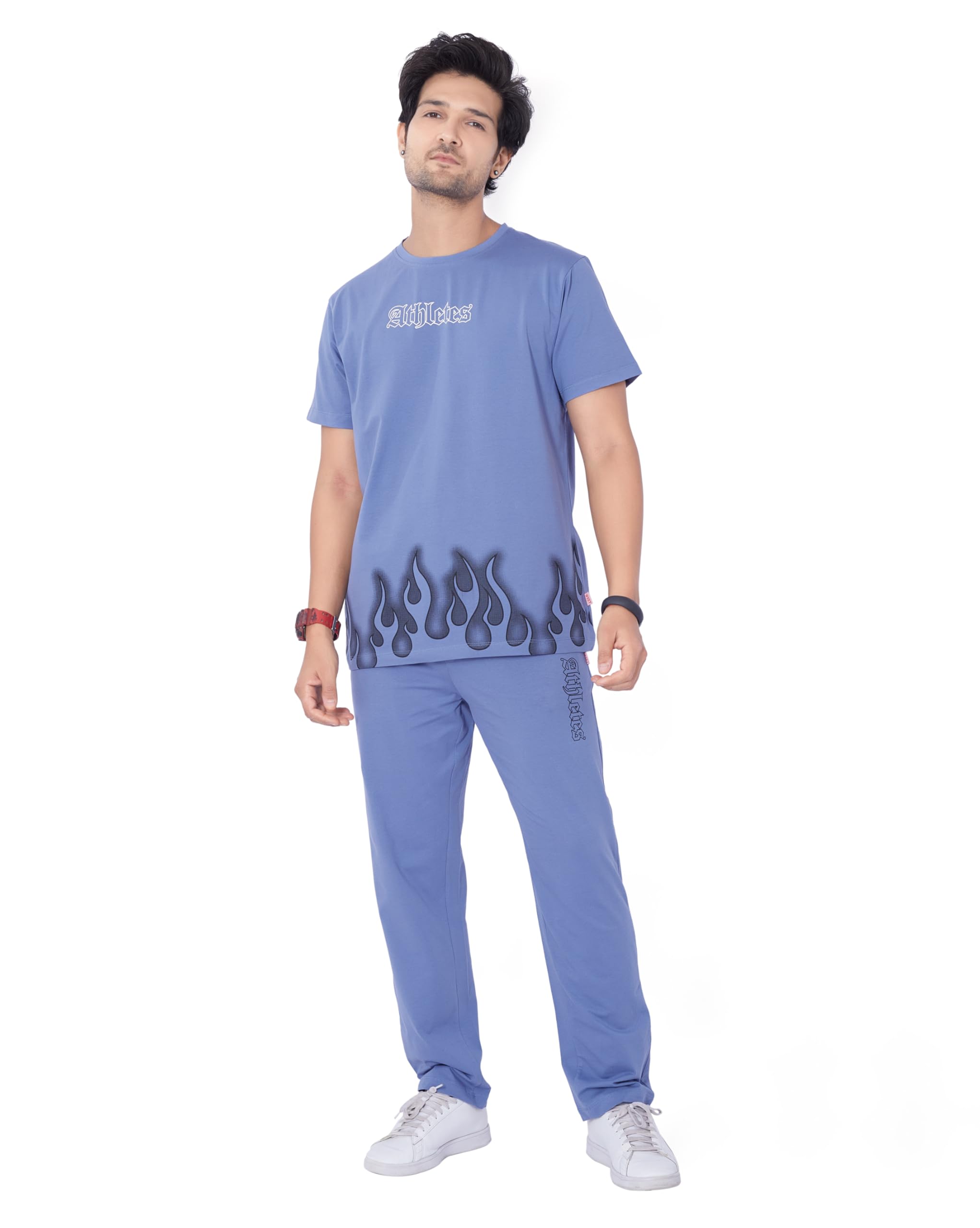 weet Cotton T-Shirt and Pyjama Set for Men,Night Wear for Men,Men's Pyjama Set 125-picture-34