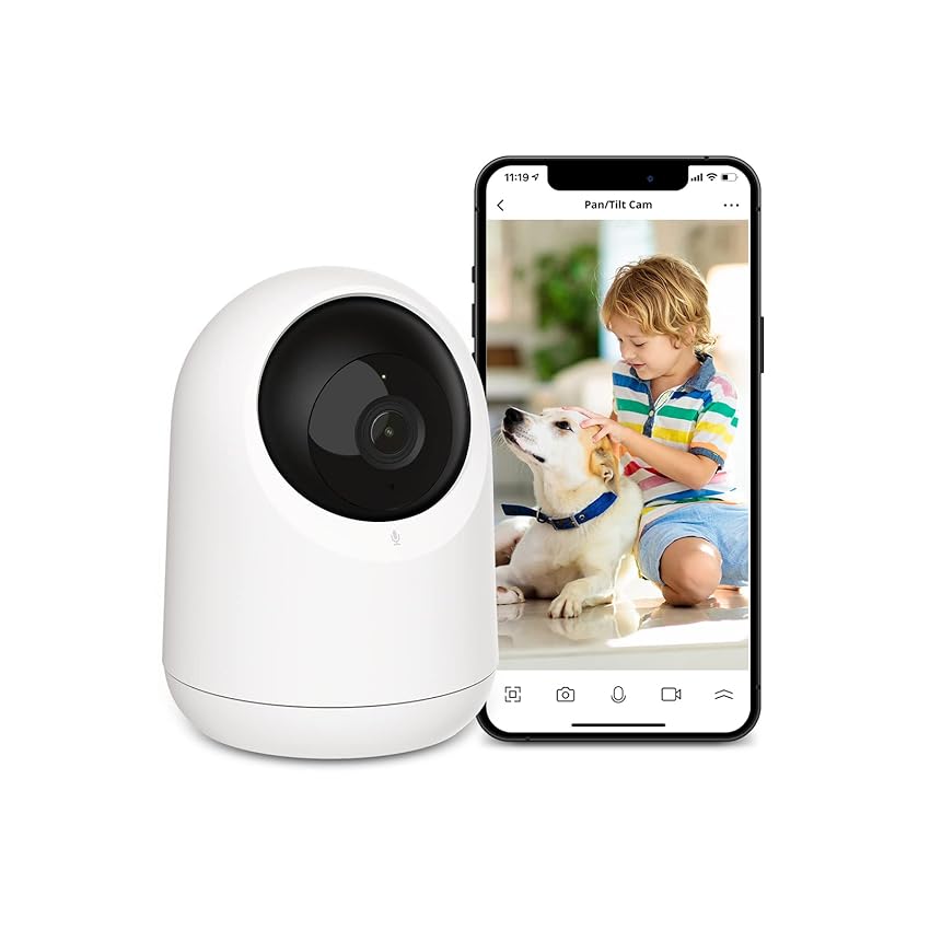 Immagine del prodotto SwitchBot Telecamera WiFi Interno, Videocamera Sorveglianza WiFi 1080P, Tracciamento del Movimento, Telecamera WiFi con Visione Notturna, Audio Bidirezionale, Funziona con Alexa, Rotazione a 360°