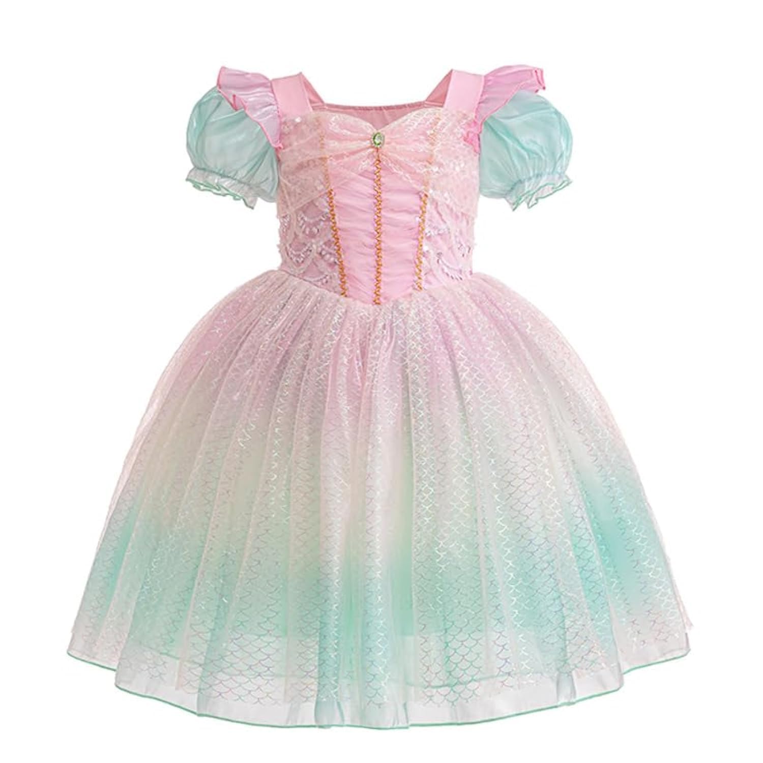 UimoKiBaby Princess Dress Costume for Toddler Girls Kids Dress Up 100-140 cm, Ideal for Birthday Party, Prom and Special Occasions Roleplay Clothing Gifts for 3-12 Years Christmas Birthday Party Outfits