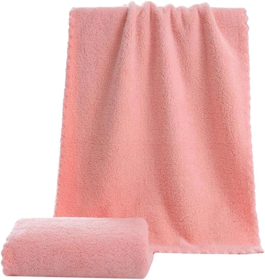 JSEIAJB Soft Bath Towel Washing Clean Swimming Bath Tool Dry Hair Suction Water Sided Coral Velvet Microfibre