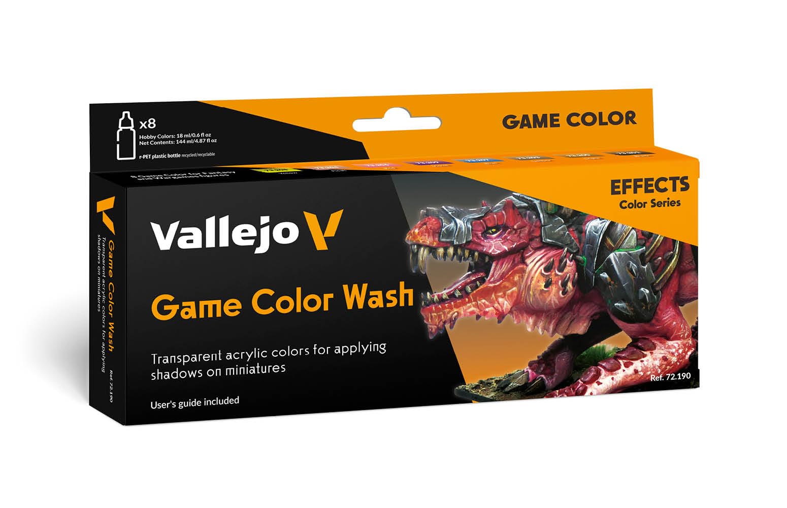 AV Vallejo Game Color Set - Game Color Wash (x8)