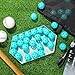 Lunmon 36 Pcs Practice Baseball 42mm Small Training Balls Plastic Hollow Softballs Golf Balls with a Drawstring Bag for Backyard Hitting Batting Training Indoor Outdoor Use(Blue)