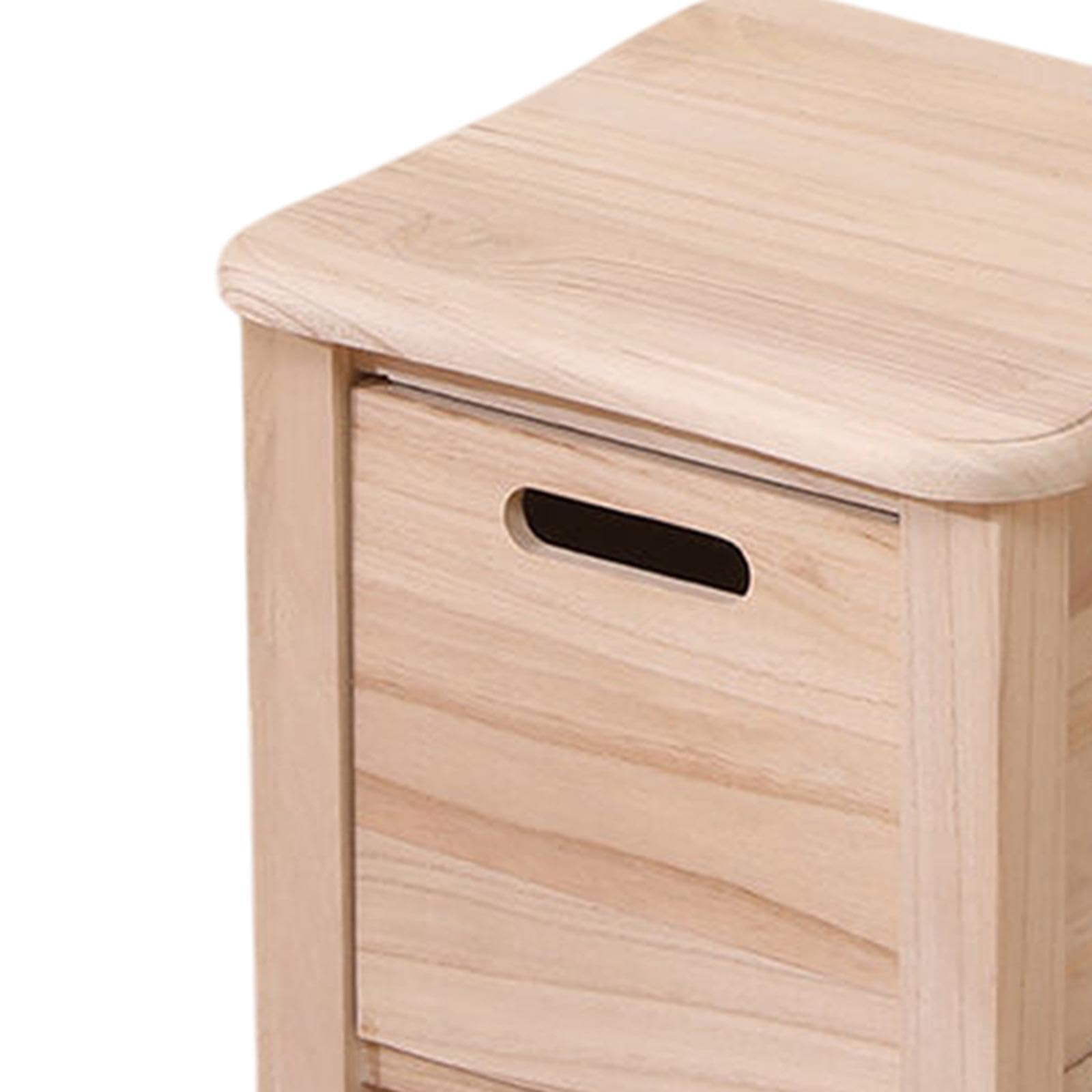 Praktischer Organizer fürs Homeoffice: Stiftebox mit 3 Fächern zur Aufbewahrung von Scheren, Notizzetteln, Stiften und Anderen, Holz, 30x30x30cm