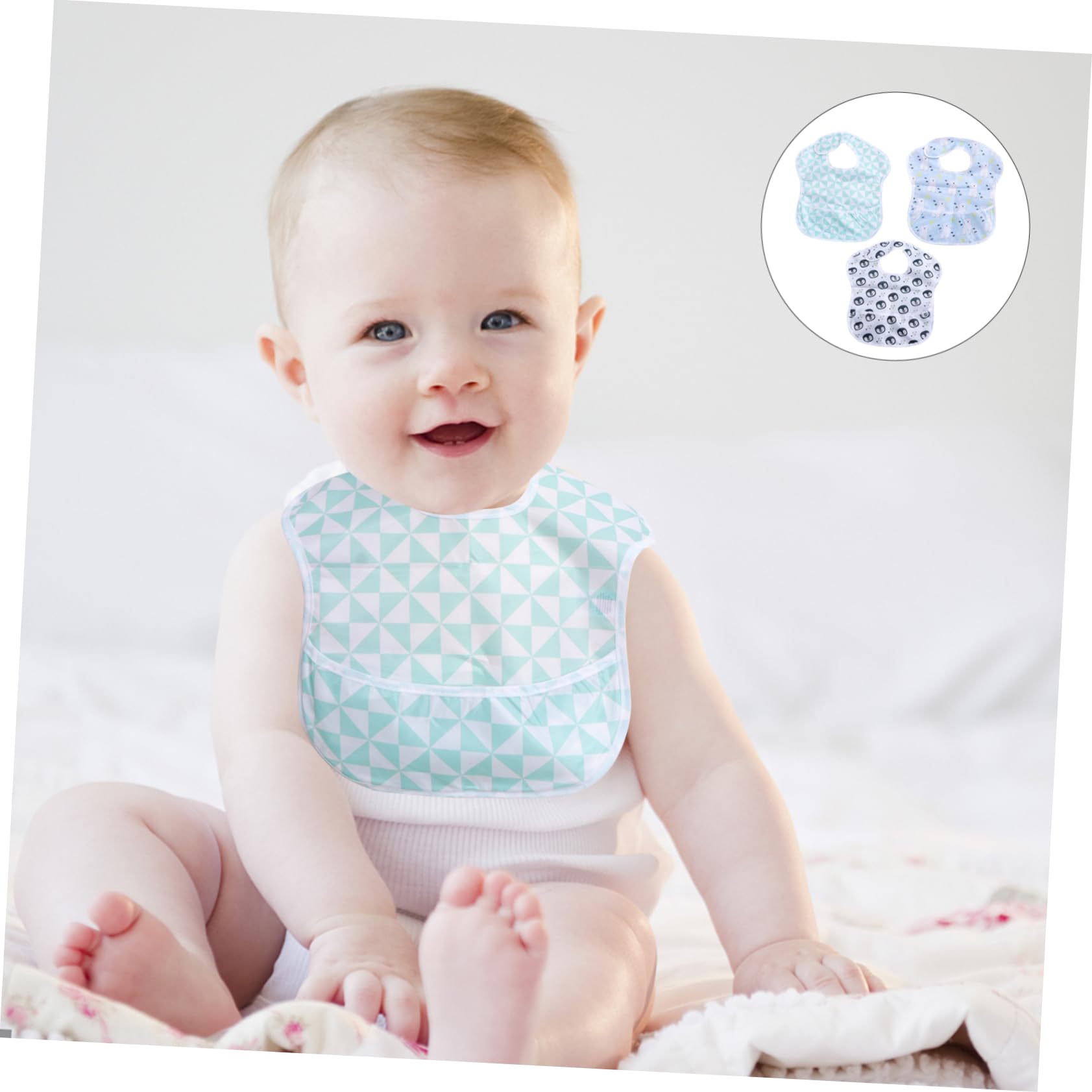 Abaodam Lot De 3 Bavoirs À Motif Pingouin Et Moulin À Vent Pour Bébés Garçons Bavoirs De Repas Pour Enfants Serviettes De Salive 3 Pièces X 3