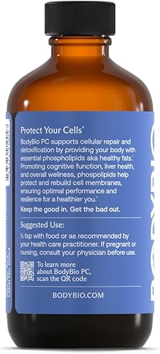 Miniatura 3 de BodyBio Suplemento cerebral de 4 onzas - Complejo fosfolípido para un envejecimiento saludable  Potenciador nootrópico  Mejora el enfoque, la