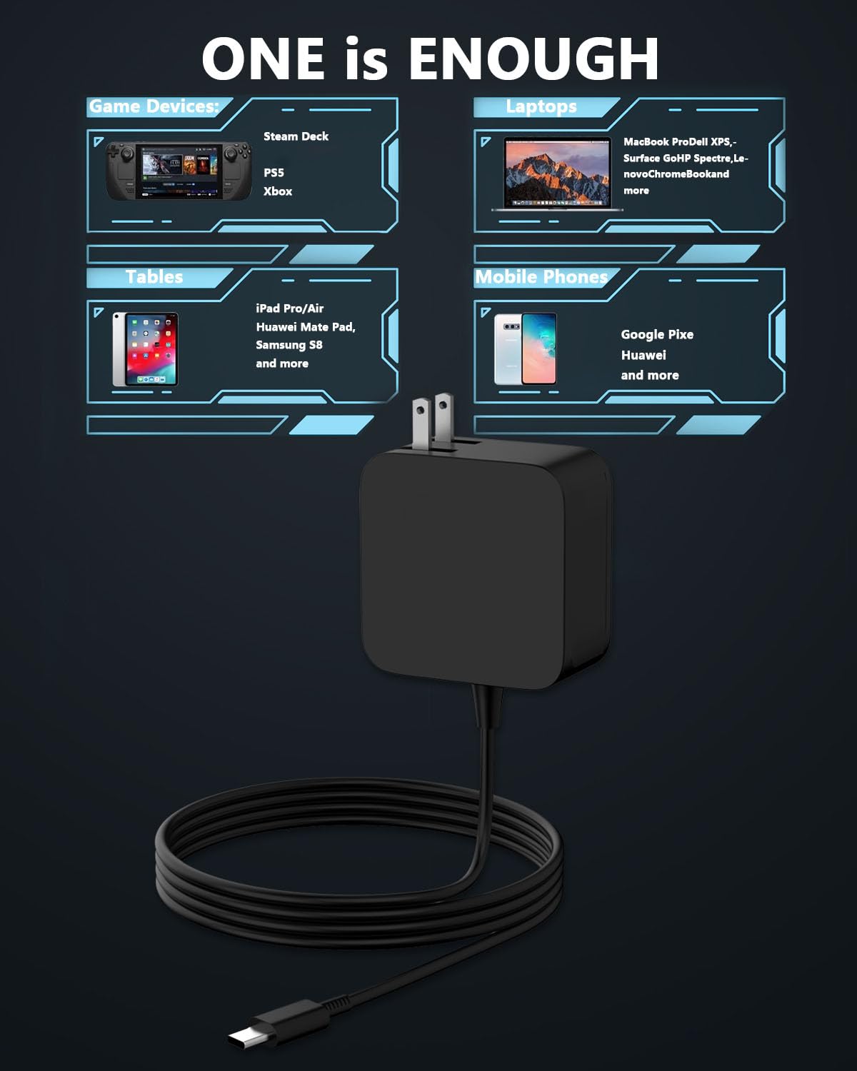 Amazon.com: GVKRLXZ 65W Surface Pro Charger USB C Compatible with