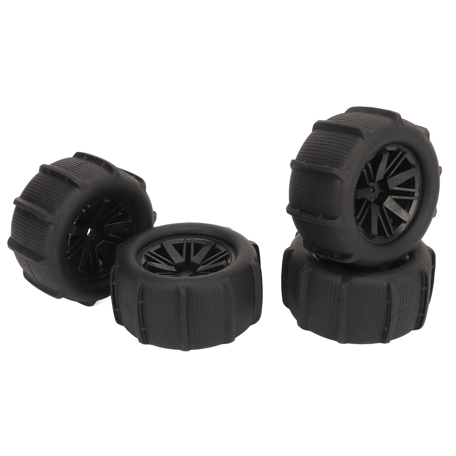 Jeu De 4 Roues Et Pneus RC Super Adhérents – Compatible WLTOYS 144001 Et Modèles 1/14, 1/16, 1/18 – Caoutchouc Durable, Installation Facile