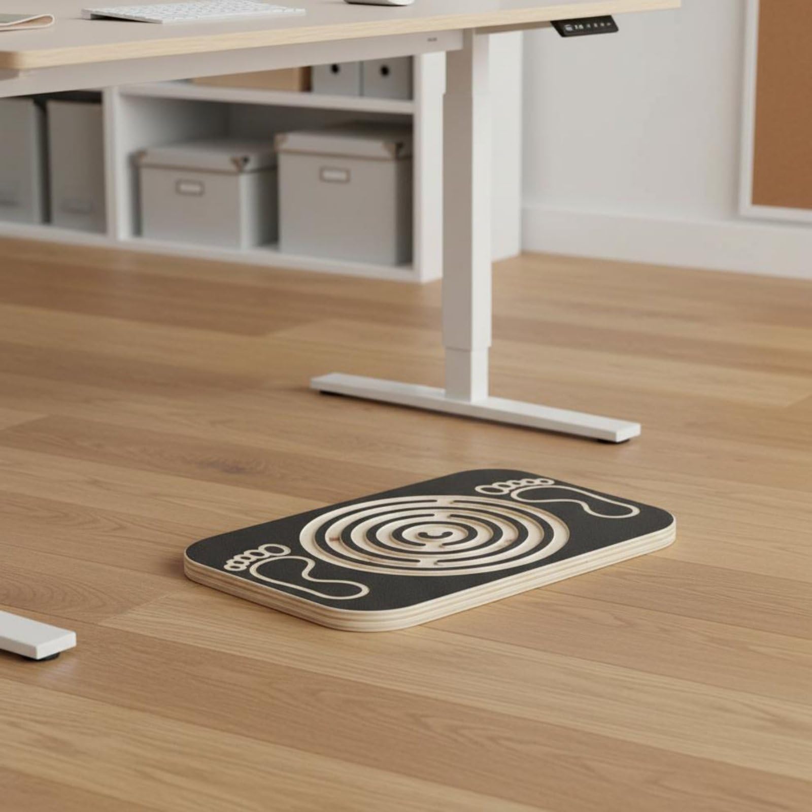 Balance Board Tabla de Equilibrio de Balance Entrenamiento Propioceptivo Disco de Estabilidad Madera Maciza Duradera Ejercicio de Pie Adecuado para