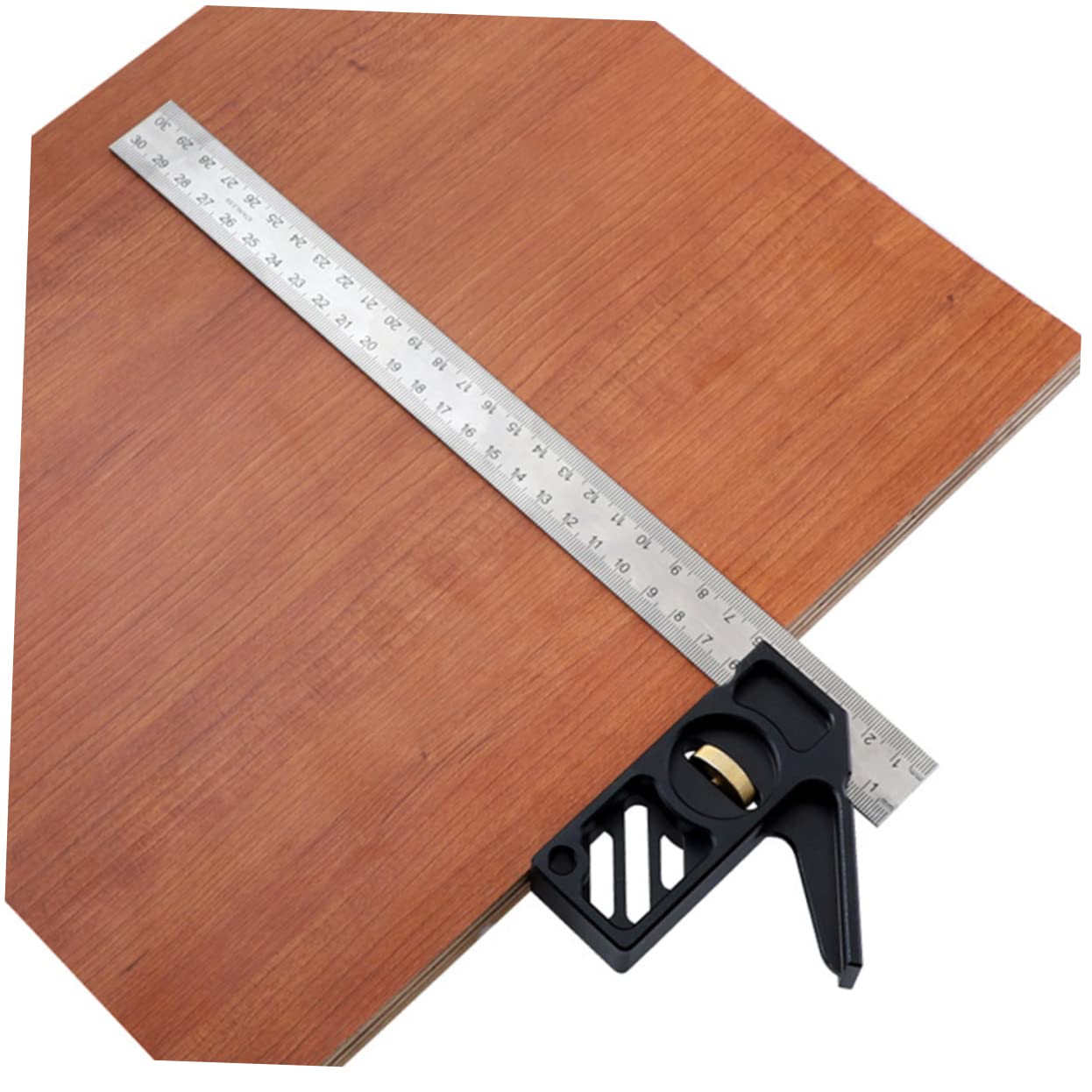 SEWACC 1Pc Combinations Ruler for Carpentry Square Ruler Practical Woodworking Tool for Accurate Measuring and Layout