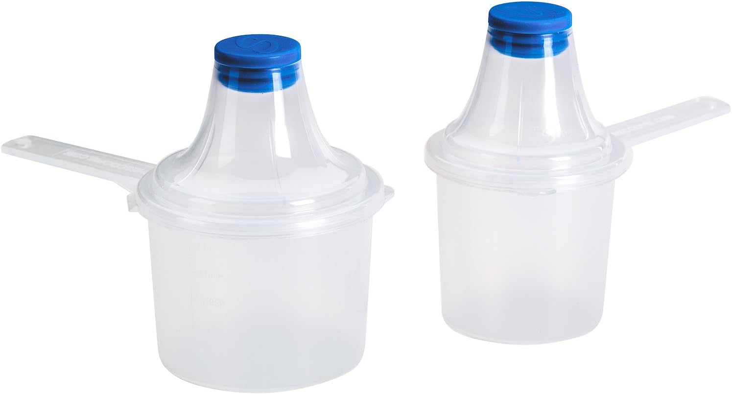 The Scoopie Portable Scoop Funnel Two Double Pack's in Clear or White (4 Total Units)