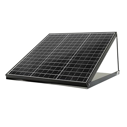 Miniatura 7 de QuietCool AFG SLR-40 Ventilador solar para ventilación a dos aguas, panel ajustable de 40 vatios, inversor de CA/CC incluido para tiempo de