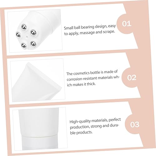 Miniatura 8 de STAHAD Rodillo de masaje con manguera de rodillo para masaje, botella vacía, rodillo de jade para cara para cara para cara, botellas enrollables,