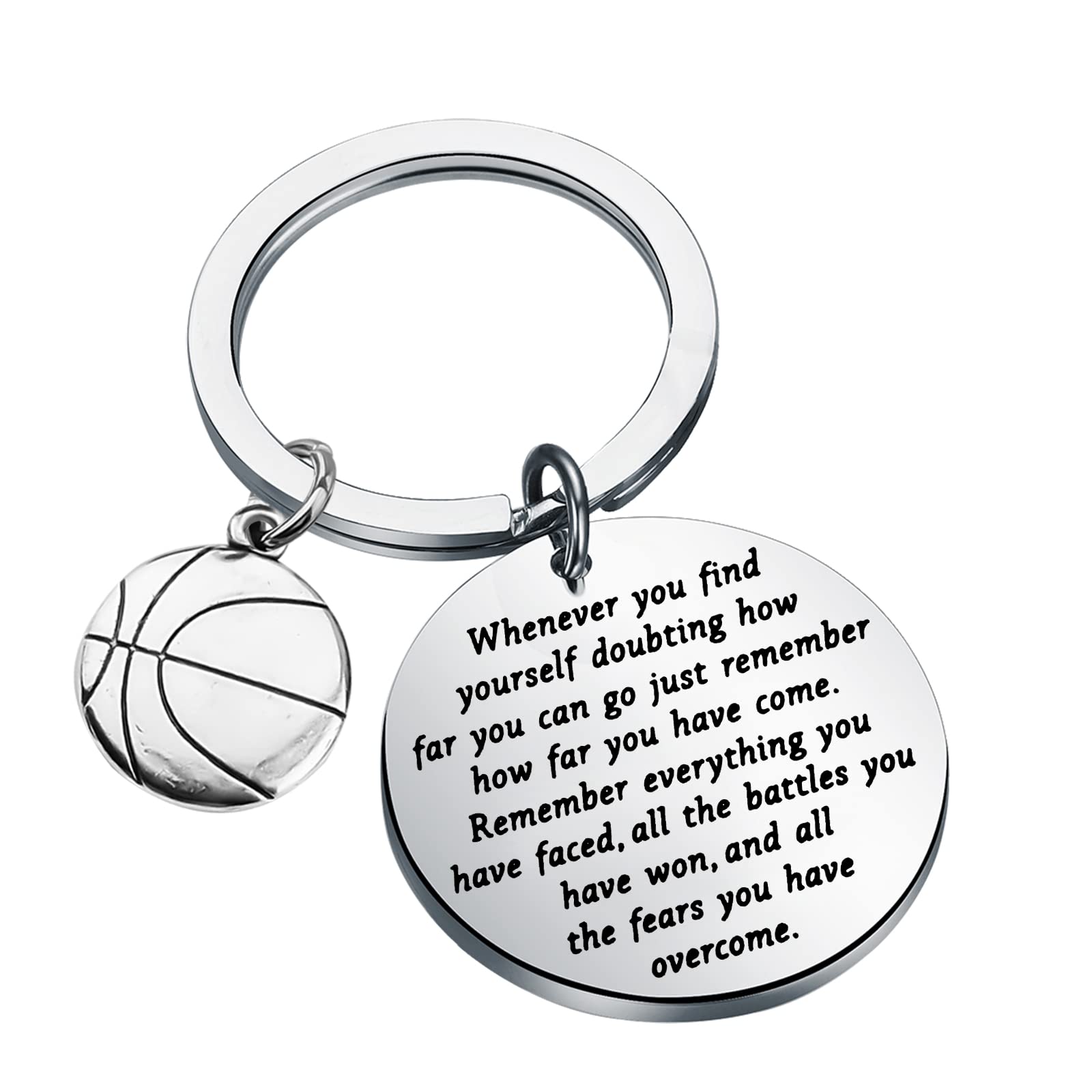Lywjyb Birdgot Basketball Player Gift Basketball Lover Keychain Jewelry Inspirational Gifts