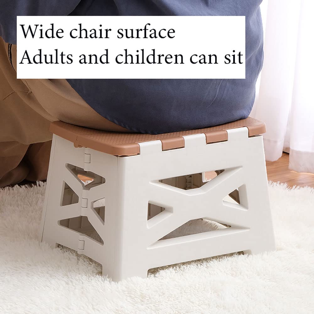 Klappstuhl Für Kinder Mit Hasenohren - Faltbarer Tritthocker Aus Kunststoff