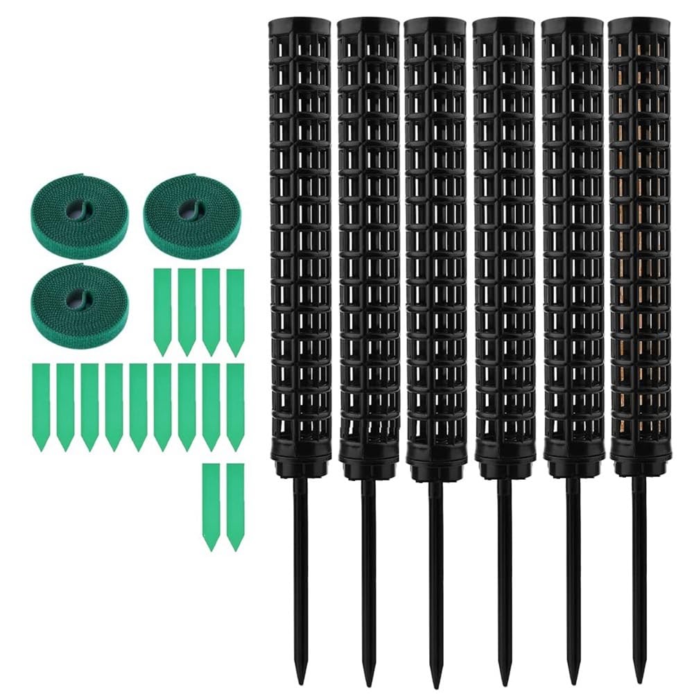 CTRLZS 6 Pieces Monstera Trellis Plant Stake Indoor Plants Coconut, Plant Stake, Moss Pole, Climbing Aid