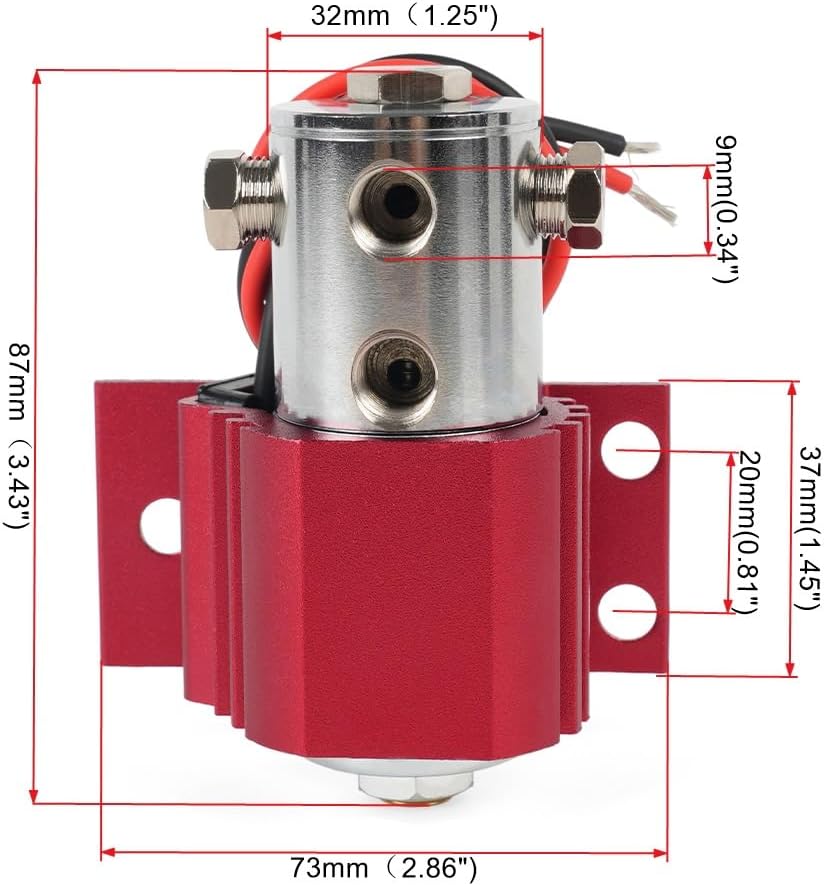 Front Brake Line Lock Kit Launch Control Brake Lock for Brakes/Hill Holder/Drag Race Red