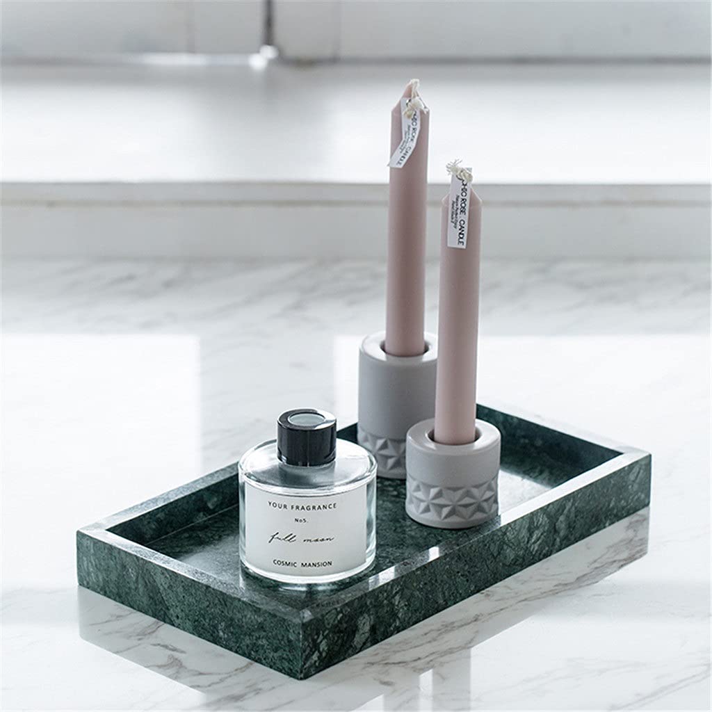 Bandeja para bañera Bandeja de mármol nórdico para el hogar Juego de baño Bandeja de almacenamiento Bandeja de almacenamiento Bandeja de adornos rectangular redonda (Color: Estilo A) (Estilo C) (