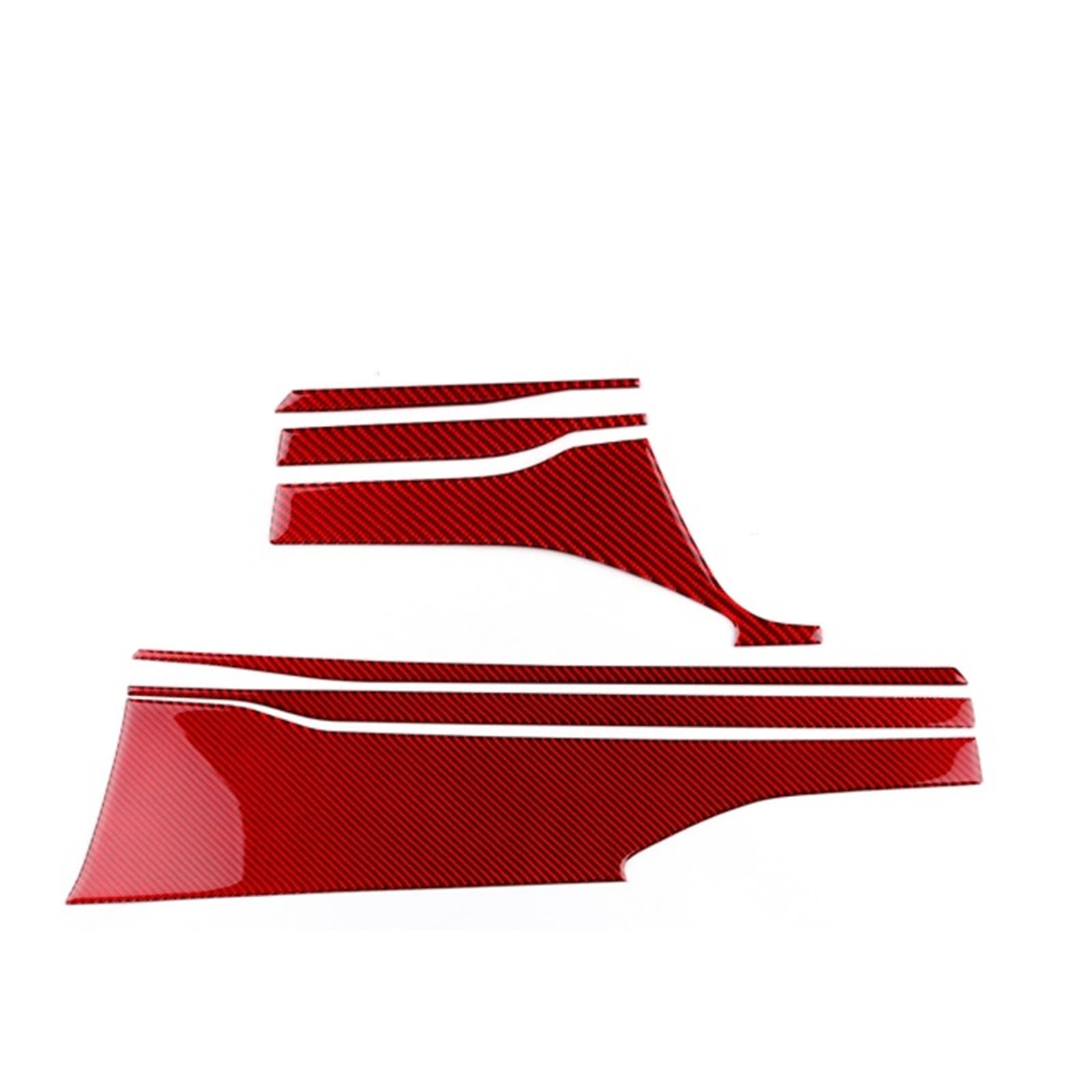 Car Trim Interior for Subaru for WRX/for WRX for STI 2022 2023 Dashboard Decor Panel Interior Trim RHD LHD Accessories Interior Mouldings(LHD Red)