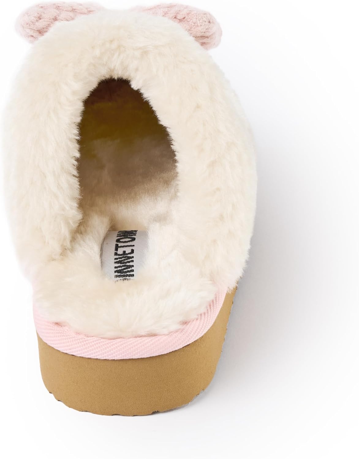 Minnetonka Women's Bowelle Scuff Cozy Faux Fur Lined Slippers