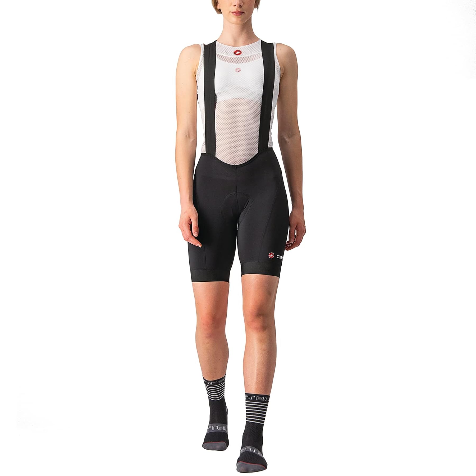 CASTELLI 4522048 ENDURANCE W BIBSHORT Women's Shorts Black White L