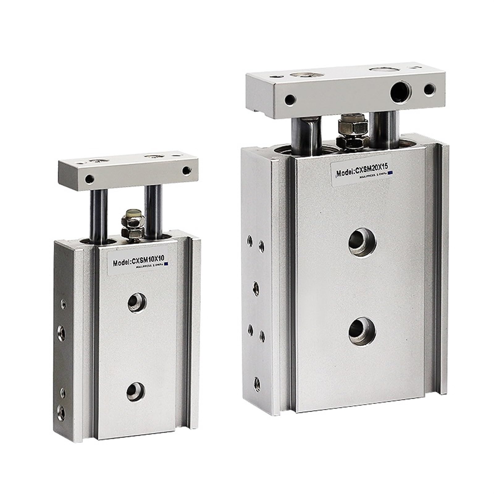 Vérin pneumatique à double effet CXSM10 stop aux vibrations et déviations de tige