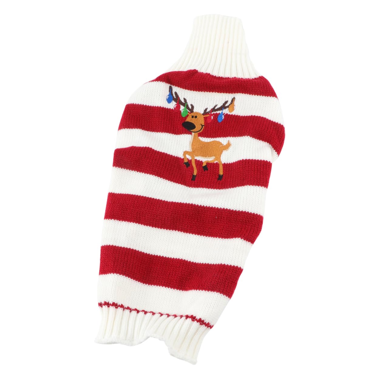 Mipcase 3 Pz Maglione per Cani Christmas Sweater Pullover Natalizio Maglioncini Cane Maglioni Cane Vestiti per Cani di Piccola Taglia Vestito Natalizio da Gatto Costumi per Cani Rosso